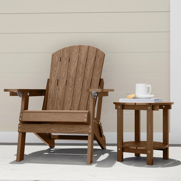 Outdoor chairs discount with cup holders